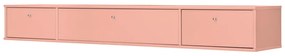 Różowa szafka pod TV 176x22x32,5 cm Mistral – Hammel Furniture