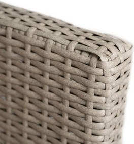 Zestaw Mebli Ogrodowych COLORADO Beżowy Sofa Pufy Stolik Tarasowy Technorattan Nowoczesny