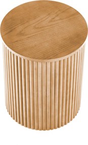 Stolik kawowy okrągły Tamis 40 cm - naturalny