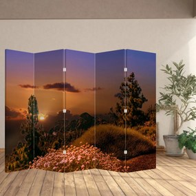 Parawan - Przyroda o zachodzie Słońca (210x170 cm)