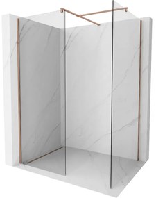 Mexen Kioto ścianka prysznicowa Walk-in 120 x 85 cm, transparent, różowe złoto - 800-120-202-60-00-085