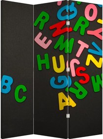 Parawan - Kolorowe litery (126x170 cm)