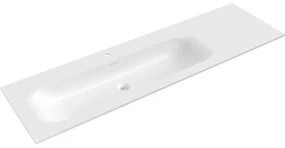 Mexen Vela umywalka wpuszczana w blat lewa 161 x 46,5 cm, biała połysk - 25231600L