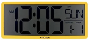 Karlsson 6020YE zegar cyfrowy żółty, 35 cm