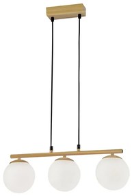 Stylowa lampa z 3 kloszami w stylu glamour - M073-Vanto