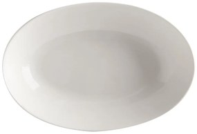 Biały porcelanowy głęboki talerz Maxwell & Williams Basic, 25x17 cm
