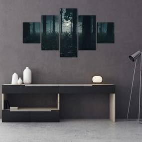 Obraz - Paproć w świetle księżyca (125x70 cm)