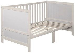 Szare łóżeczko z regulowaną wysokością 70x140 cm Easy Sleep – Roba