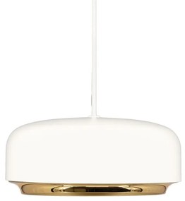 Biała lampa wisząca LED z metalowym kloszem ø 22 cm Hazel mini – UMAGE