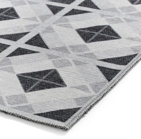 Jasnoszaro-ciemnoszary chodnik odpowiedni do prania 76x230 cm Victoria Light – Think Rugs