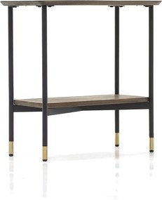 Stół 60x60x30 cm Brązowy labirynt mazl07-60