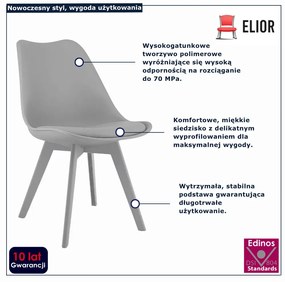 Szare nowoczesne krzesło  R9-H45