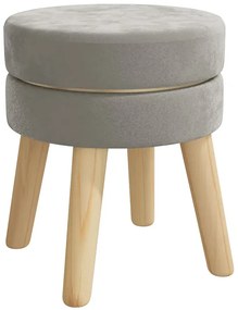 Okrągły ciemnoszary taboret P1-K09