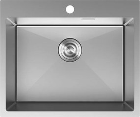 Mexen Solix zlewozmywak stalowy 1-komorowy 600 x 500 mm, inox - 6408601000-01
