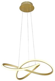 Lampa nowoczesna LED wisząca sufitowa pierścienie AT61-ESL-Gold