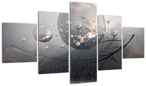 Obraz abstrakcyjnych kul (125x70 cm)