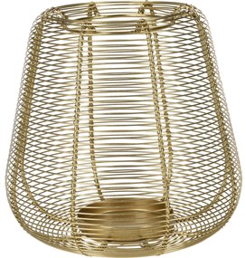 Złoty lampion na świeczkę, metal