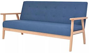 Niebieska sofa 3-osobowa - Sybis