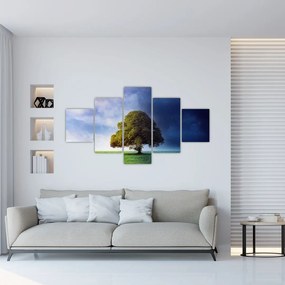 Obraz - Dzień i noc (125x70 cm)