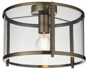 Endon 103112 - Oprawa sufitowa HOPTON 1xE27/10W/230V matowy chrom