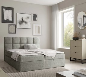 Szare lóżko kontynentalne 5 rozmiarów D5-E13