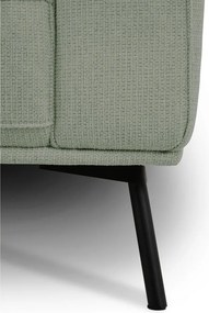 Zielony narożnik z tkaniny szenilowej (lewostronny/w kształcie litery L) Amsterdam – Scandic