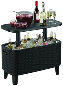 Plastikowy stolik ogrodowy z pojemnikiem na lód 83.5x40 cm Bevy – Keter