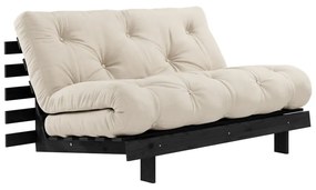 Beżowa rozkładana sofa 140 cm Roots Black Night – Karup Design