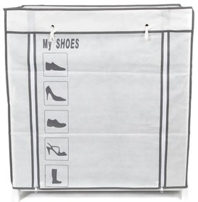 Materiałowa szafka na buty z 25 przegródkami Compactor Shoes