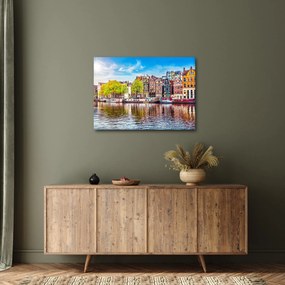 Obraz - Tańczące domy, Amsterdam (70x50 cm)
