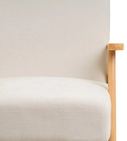 Biały fotel z tkaniny szenilowej Vintage – Casa Selección
