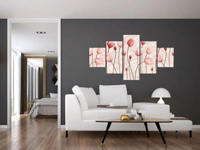 Obraz - Różowe tulipany (125x70 cm)