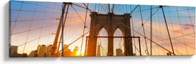Obraz - Brooklyn Bridge, Manhattan, New York (170x50 cm)