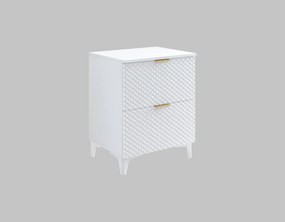 Szafka pod umywalkę nablatową LAURA 2S 60cm biała mat HELVETIA