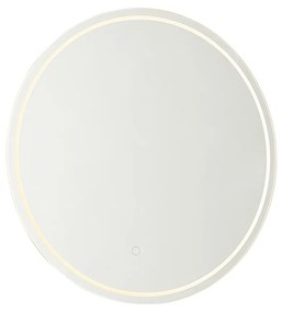 Nowoczesne lustro łazienkowe 60 cm z LED i dotykowym ściemniaczem - Sebas Nowoczesny Oswietlenie wewnetrzne