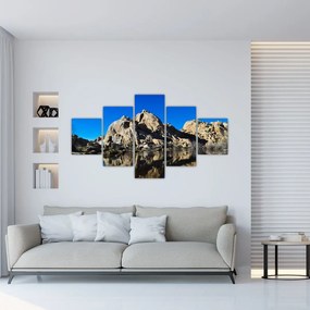 Obraz odbicia skał (125x70 cm)