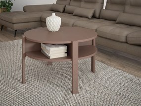 Stolik kawowy - płyta wiórowa - terakota - TOBAGO