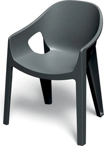 Plastikowe krzesło do ogrodu Premo Seven z podłokietnikami