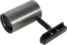 Nowoczesny reflektor szynowy w kolorze gunmetal do systemu szynowego jednofazowego - Iconic Jeana