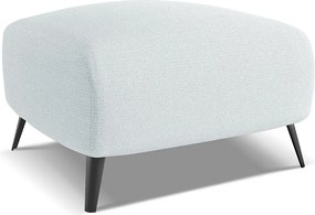 Pufa - z tkaniny szenilowej - jasny niebieski - MALIE