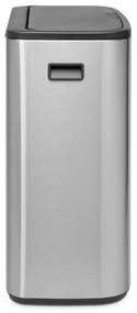 Stalowy kosz na śmieci otwierany na dotyk w kolorze matowego srebra 60 l Bo Touch Bin – Brabantia