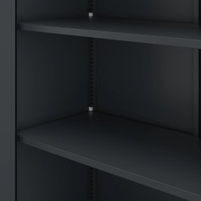 Szafa na akta kartotekowa na klucz antracytowa ALEX H2200 450 x 2200 x 400 mm