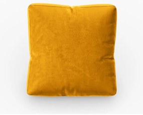 Żółta aksamitna poduszka do sofy modułowej Rome Velvet – Cosmopolitan Design
