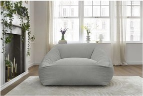 Jasnoszary sztruksowy worek do siedzenia Lilibet – Bobochic Paris