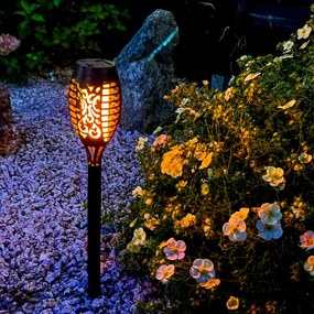 Lampa solarna wbijana 7,5 cm czarna PATIO