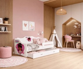 Łóżko dziecięce Blago z szufladą 80x160 80x180 MDF barierka stelaż Flex