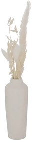 Porcelanowy wazon dekoracyjny Bianca, suszone kwiaty, wys. 16 cm