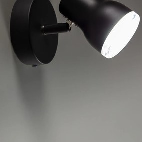 Czarny kinkiet ø 6,5 cm Tehila – Kave Home