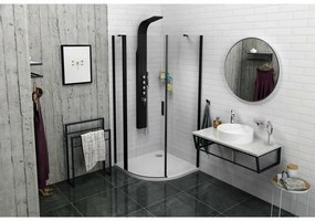 SAPHO Ska301 Ska stojak na ręczniki 55 x 79 x 20 cm, czarny matowy