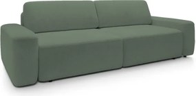 Sofa BOULI z funkcja spania i pojemnikiem ZIELONY RAVEN 77